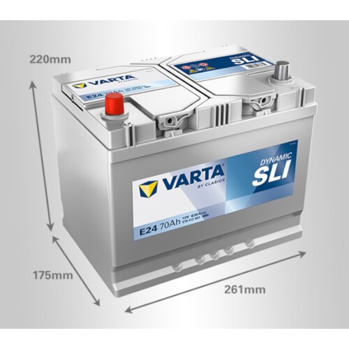 Varta akumulator asia dynamic sli, 12V, 70Ah Slike