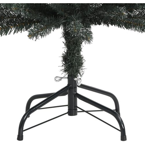  Umjetno usko božićno drvce sa stalkom zeleno 240 cm PVC Slike