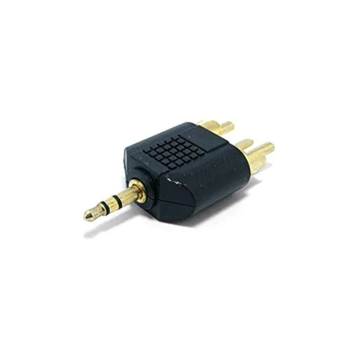 Audio adapter GEMBIRD A-458, 3.5 mm plug to 2 x RCA plug stereo adapter