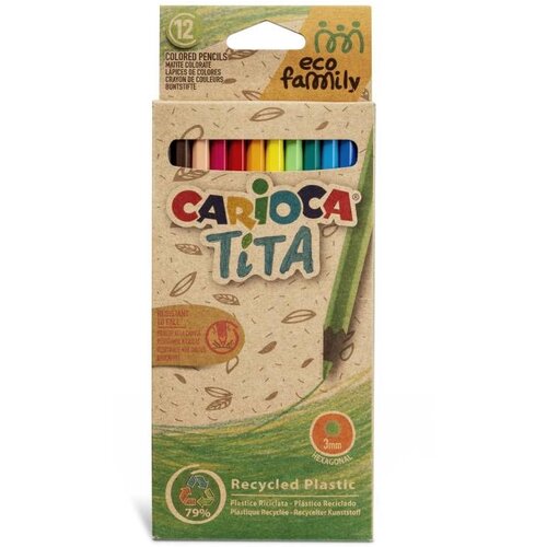Carioca Eco Family Tita Colored Pencils - 12 kos. Cene