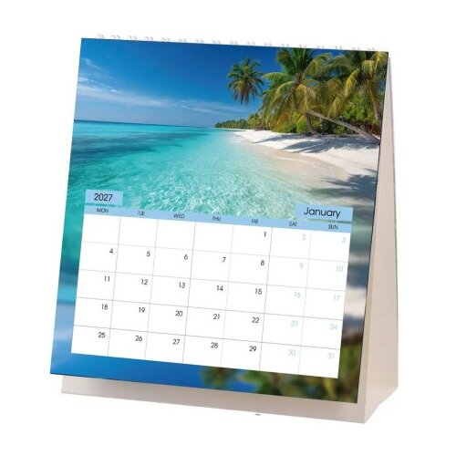 Biro time yearly 30 zidni kalendar 30x30cm 14 lista jezero ( 490041 ) Slike
