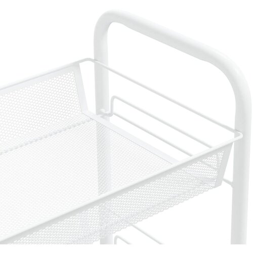  Kuhinjska kolica s 5 razina bijela 46 x 26 x 105 cm željezna Slike