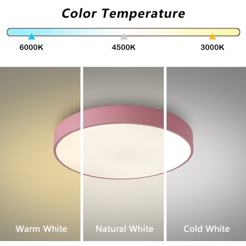  Brilagi - LED plafonsko svetlo POOL LED/48W/230V 3000/4000/6000K 40 cm ružičasta Slike