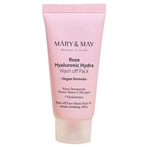 MARY & MAY rose hyaluronic hidra wash off pack 30G Slike