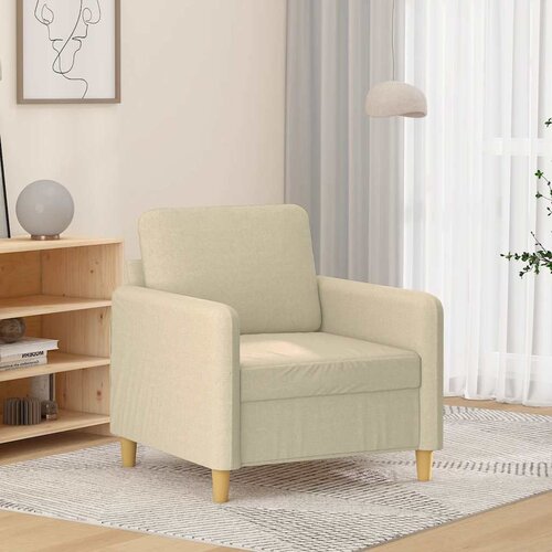vidaXL fotelj krem 60 cm blago Cene