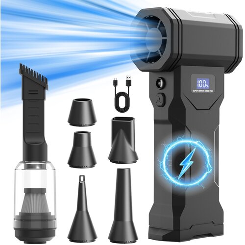 INF Brezžični prenosni mini sesalnik in puhalo, 4000mAh, 110000RPM, (5000335662) Slike