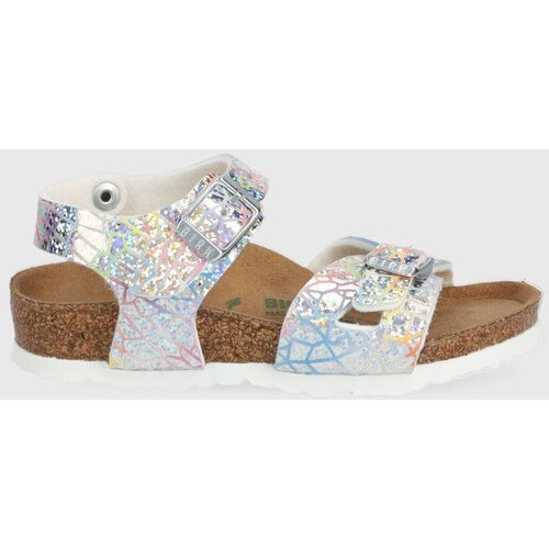 Birkenstock Otro&amp;scaron;ki sandali srebrna barva Slike