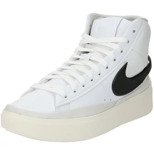 Nike Sportswear Visoke tenisice 'BLAZER PHANTOM' crna / bijela