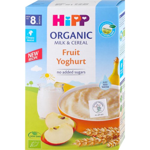 Hipp organic instant mlečna kaša voće i jogurt 250g Cene