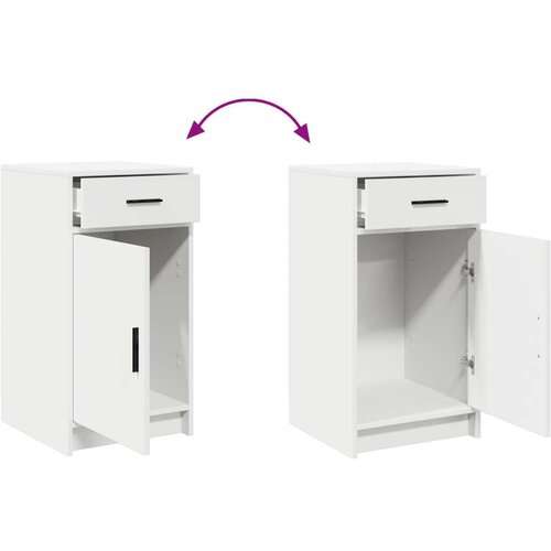 VidaXL Set od 3 Bijela MDF, Staklo Kompatibilan Toaletni stol Slike