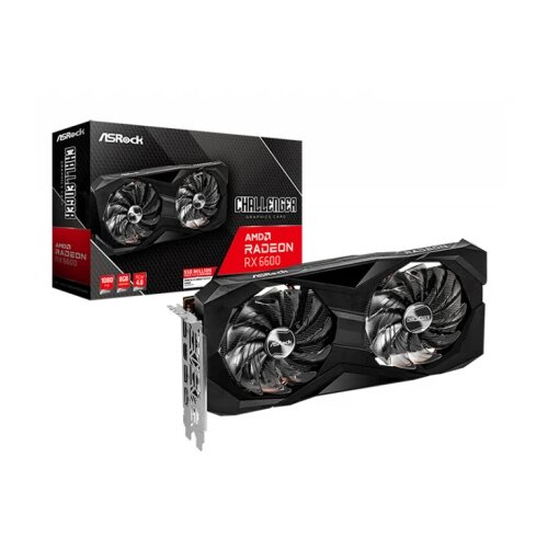 AsRock svga radeon RX6600 challenger d 8GB GDDR6, RX6600 cld 8G Slike