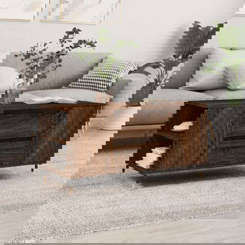 Stolić za kavu boja hrasta 102x44 5x50 cm od konstruiranog drva Cijene