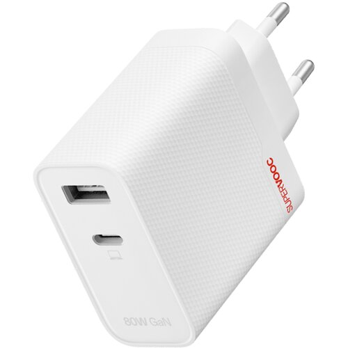 Oneplus SuperVOOC 80W sektorski polnilnik USB Hitro in varno polnjenje, Bela, (5000275821) Cene