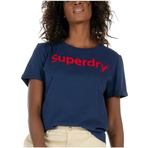 Superdry Majice s kratkimi rokavi - Modra
