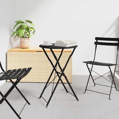 Bistro Stol Antracit &Oslash; 50 x 71 cm Čelik s prahom Cijene