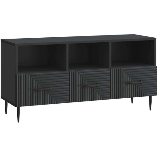 TV omarica s predalom Črna 102 x 34,5 x 50 cm Inženirski les, (5000210317) Cene