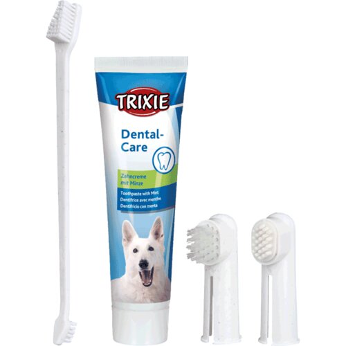 Trixie Set za ustno higieno pasta/&amp;scaron;četka/naprstnik Slike