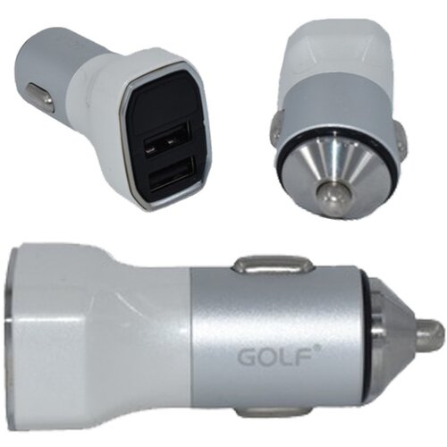  Auto punjač 2USB 3.4A GOLF GF-C09 beli Cene