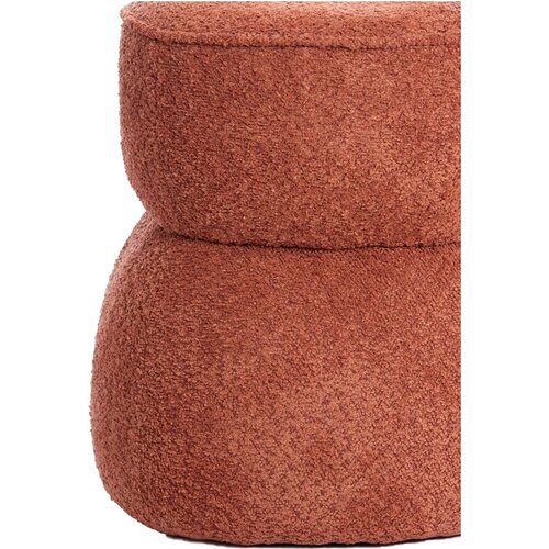 Light &amp;amp; Living Oranžen tabure iz tkanine boucl&amp;eacute; Leyla &amp;ndash; Slike