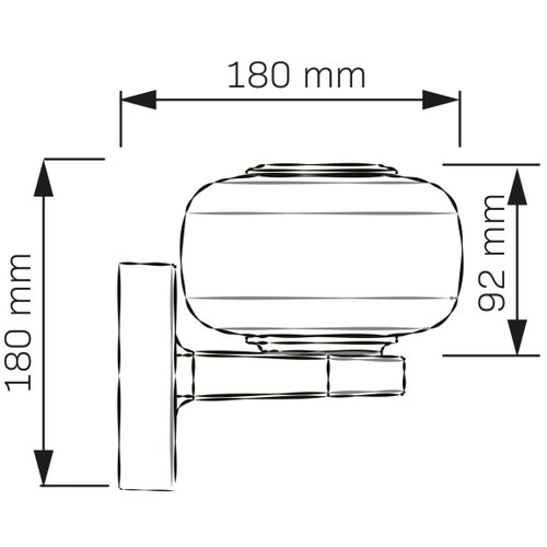 LED spoljna zidna lampa MALAGA LED/12W/230V IP44 crna Slike