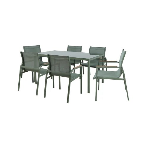 Green Bay Baštenski set sto + 6 stolica Olive (A+B) Cene