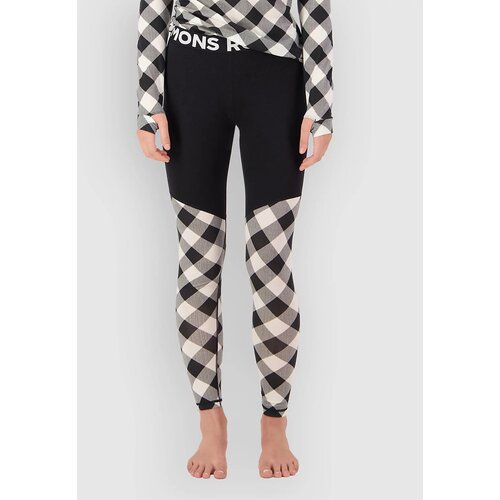 Mons Royale Merino Cascade Flex Legging Funkcijske hlace check / black Slike