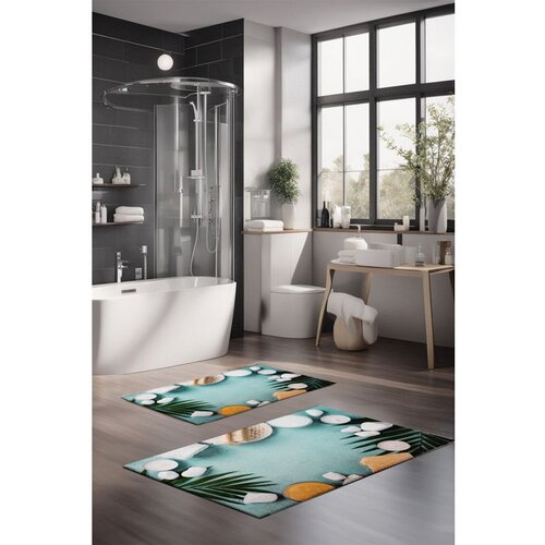  CT-5193 multicolor bathmat set (2 pieces) Cene