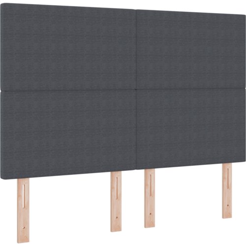 LED Naslonjač Tamno Siva 72 cm Kordura Tkanina Slike