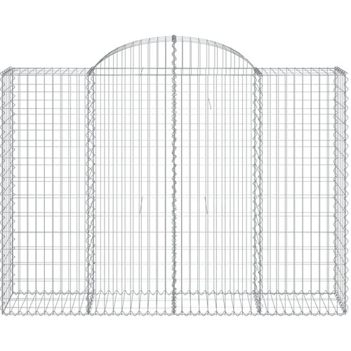  Lučne gabionske ko&amp;scaron;are 40 kom 200 x 50 x 140/160 cm željezne Slike