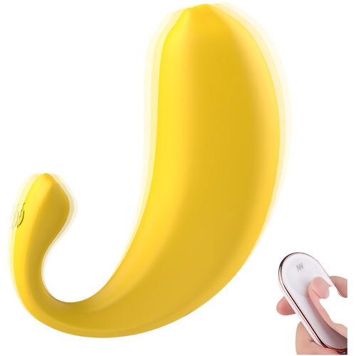 Sex HD pametno vibracijsko jajce v obliki banane (rumeno) Slike