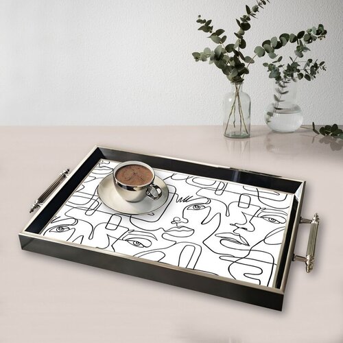 Aberto Design poslužavnik TPG9809 50 x 29 x 3,5 cm, &scaron;areni Cijene