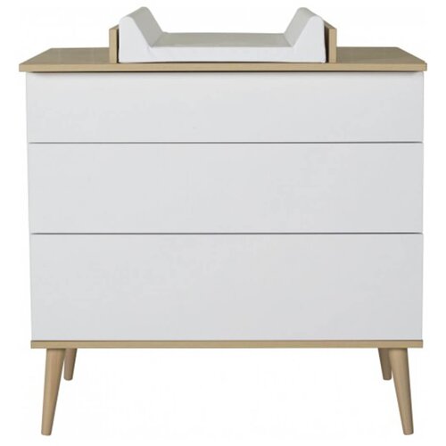 Qu-ax previjalna lesena podloga za komodo flow white & oak Cene