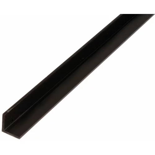  rubni profil (2.000 x 25 x 25 mm, debljina: 1,8 mm, pvc, crne boje)