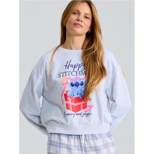 Sinsay Dvodijelna pidžama s pamukom s kariranim uzorkom Stitch Slike