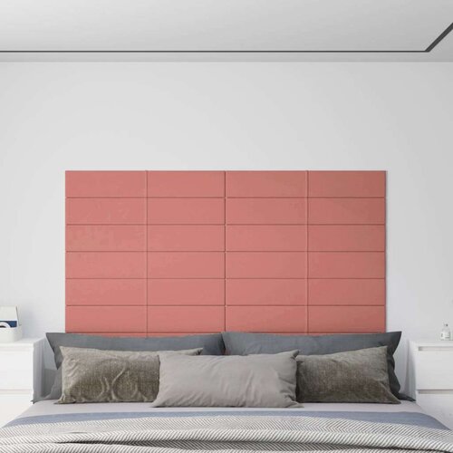  Zidne ploče 12 kom ružičaste 90 x 15 cm bar&amp;scaron;unaste 1 62 m&amp;sup2; Slike