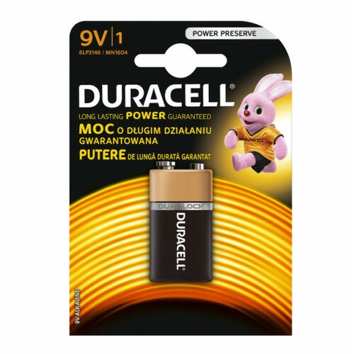 Duracell alkalna baterija 9V 6LF22/BP1 Slike