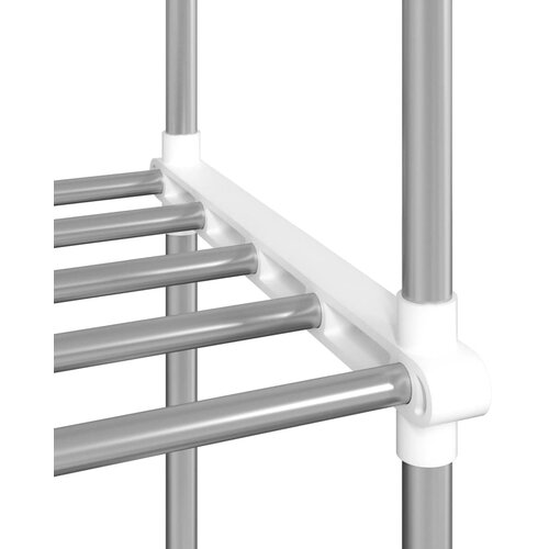  Polica za mikrovalnu pećnicu bijela 51 x 27 x 63 cm aluminijska Slike