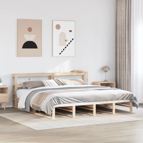 Furnova Posteljni okvir brez vzmetnice 180x200 cm trdna borovina, (21934792) Slike