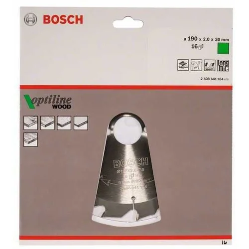 Bosch LKP Opti Wood 190×2,0×30 16Z za GKS 65 - 2608641184