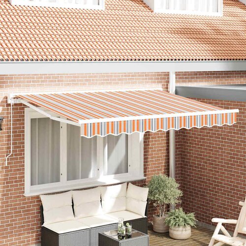 vidaXL retraktilna tenda morsko modra 350x200 cm aluminij in poliester Cene