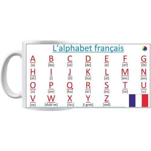 Sohograph šolja - Francuski alfabet Cene