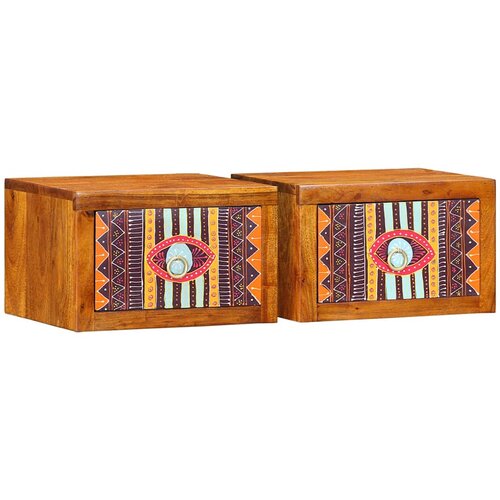  Noćni ormar s ladicama 2 pcs Smeđa 35 x 30 x 22 cm Cene