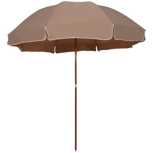 VidaXL Senčnik z jeklenim drogom 300 cm taupe Slike
