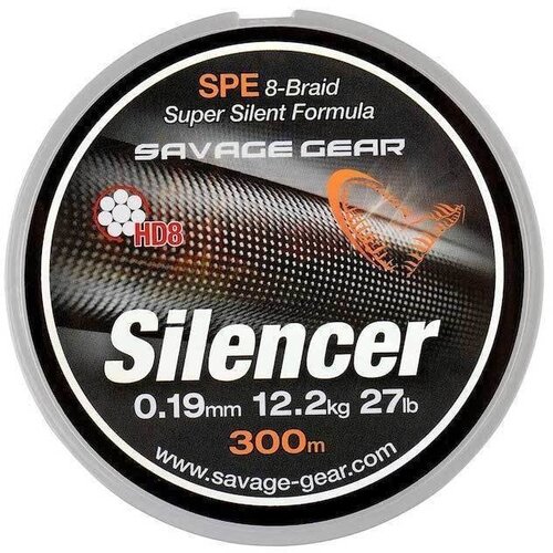 Savage Gear STRUNA SG HD8 SILENCER 8-BRAID 120M GREEN 0/15MM Cene
