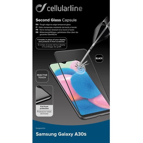 Cellular Line zaščitno steklo A30S črno cellular line Cene
