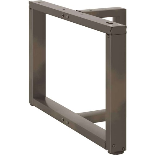  Noge za stolić T-oblika 2 kom prirodni čelik 60x25x(42-43)cm Slike