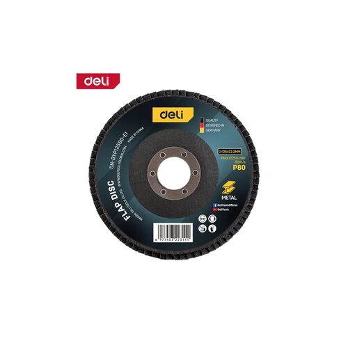 Deli Lamelarni brusni disk Al 125mm G80 EDH-BYP12580-E1 Cene