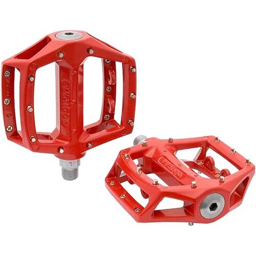  Pedale Wellgo Mtb Alu 9/16 Pin 102B Crvene Ind.Lež. (6Pina) Slike