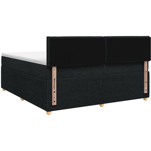  Boxspring krevet s madracem Crna 140 x 200 cm Tkanina Slike
