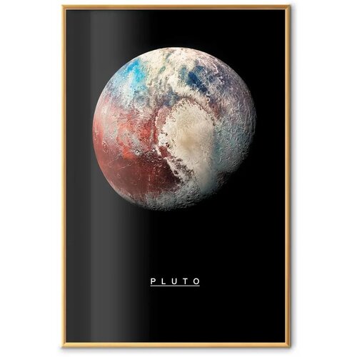  Plakat - Pluto 29.7x42 Zlatni okvir Cene